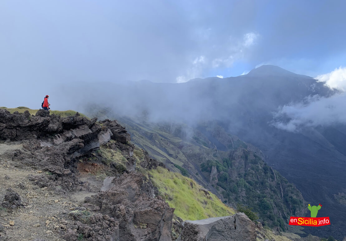 excursión Sentiero Schiena Asino Valle del Bove